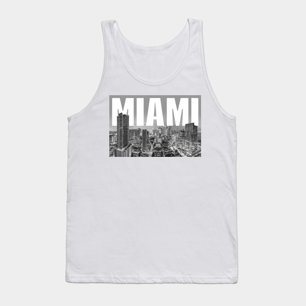 Miami Cityscape Tank Top by PLAYDIGITAL2020